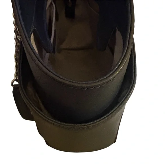 Michael Kors Jet Set Travel Large Saffiano Leather Chain Shoulder Tote Dark Navy - Picture 11 of 11